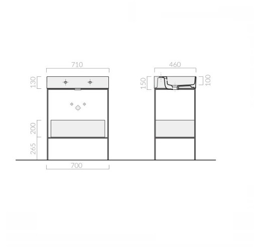 Ящик выдвижной GALASSIA Meg11 PRO 8915BM цвет белый матовый