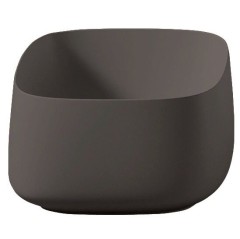 Раковина Artceram Cognac Quadro накладная без отверстий  цвет brown cocoa COL006 39 00