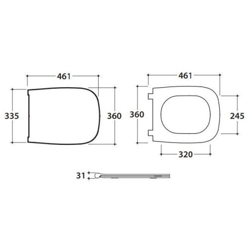 Сиденье с крышкой GLOBO GENESIS с микролифтом цвет черный матовый GN020AR