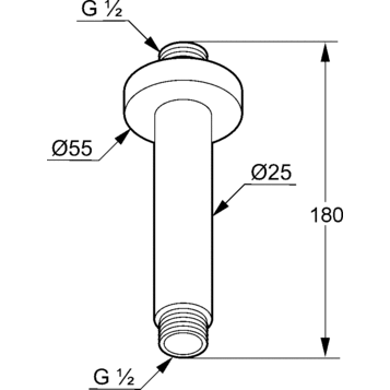 Душевой кронштейн KLUDI A-QA 6651539-00