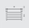 Полотенцедержатель COLOMBO DESIGN LOOK B1687 Полка