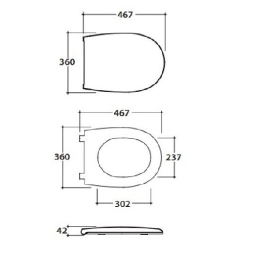 Сиденье с крышкой GLOBO GRACE с микролифтом цвет белый GR022BI