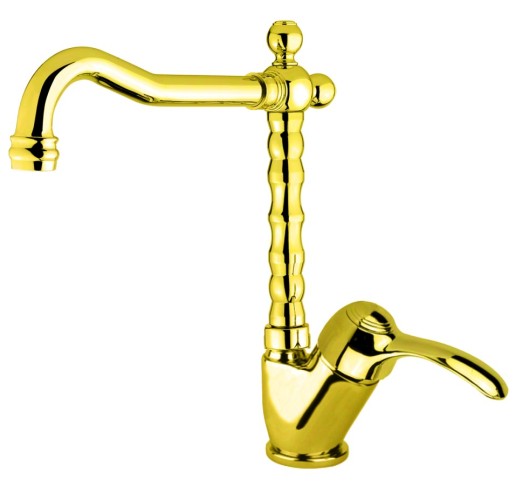 Смеситель для раковины Webert Aurora AU831702010. золото