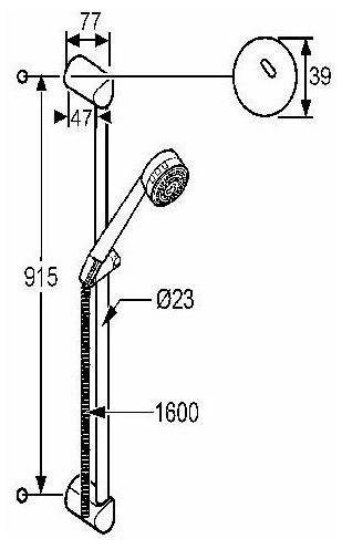 Душевой гарнитур KLUDI ZENTA 6074005-00