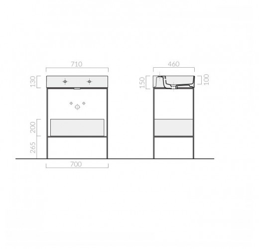Ящик выдвижной GALASSIA Meg11 PRO 8915MK цвет мокко