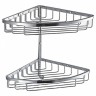 Полочка корзинка COLOMBO DESIGN ANGOLARI B9617 угловая двойная с крючком