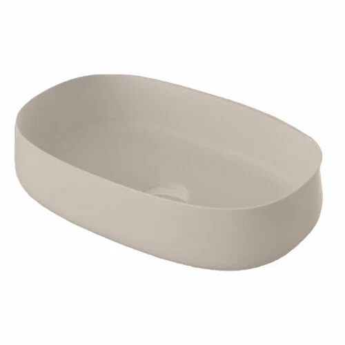 Раковина Artceram Cognac Quadro накладная без отверстий цвет brown matera COL003 41 00