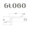 Сифон GLOBO для раковины эконосичный цвет черный матовый RA053AR