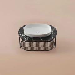 Полка сетчатая Artceram Flair 4.0 для металлической консоли цвет черный матовый TFA013 17