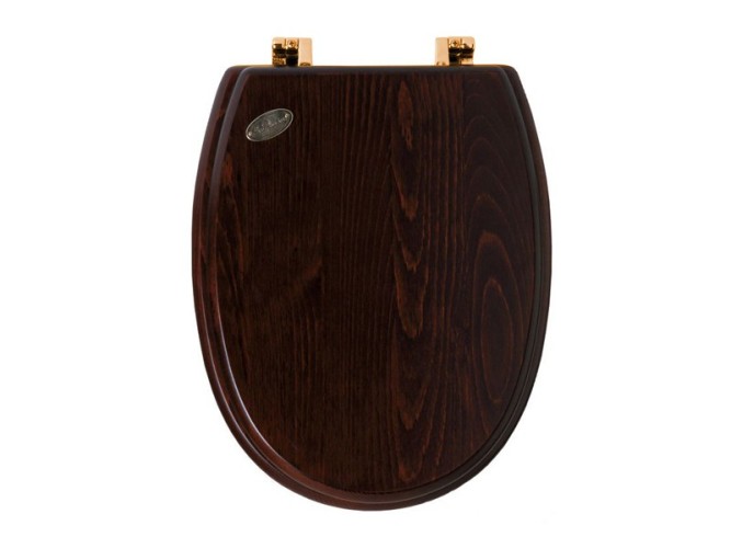 Сиденье с крышкой SIMAS ARCADE с микролифтом цвет орех бронза AR009BR