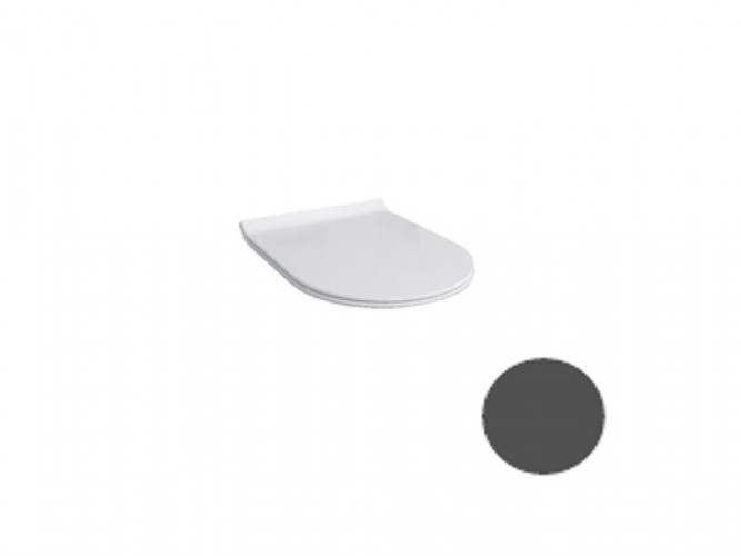 Сиденье с крышкой HATRIA Fusion 00Y1V108 с микролифтом быстросъемное тонкое цвет антрацит
