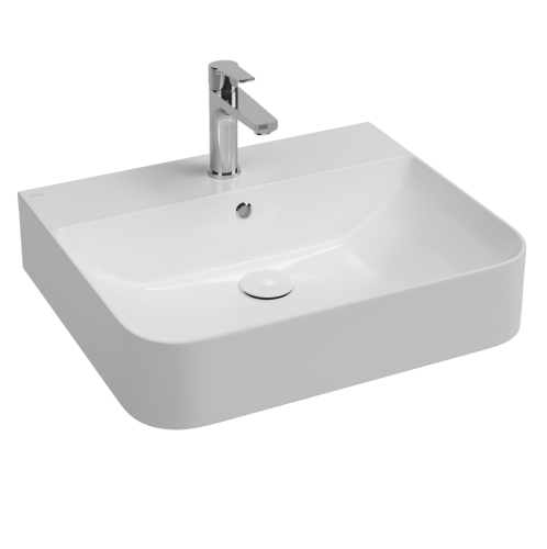 Раковина Isvea Sott'Aqua 61 см накладная цвет белый