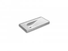 Раковина HATRIA GRANDANGOLO Y0VA01 подвесная или на тумбу без отверстия с переливом цвет белый