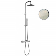 Душевая система с термостатом Webert Elio EL980507345METAL, никель