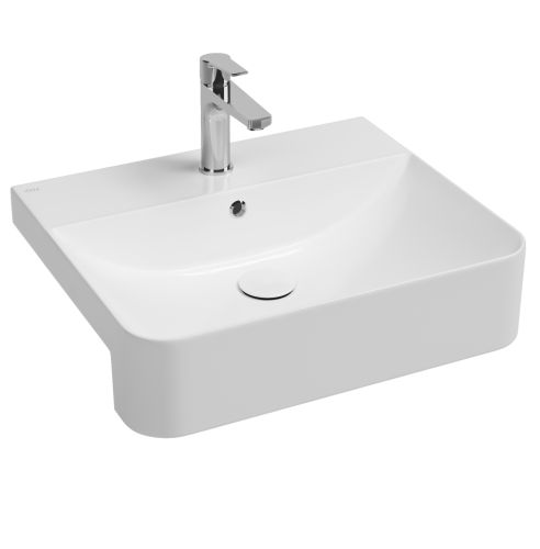 Раковина ISVEA Sott'Aqua накладная ШГВ 590*490*163 отверстия для смесителя 1 цвет белый