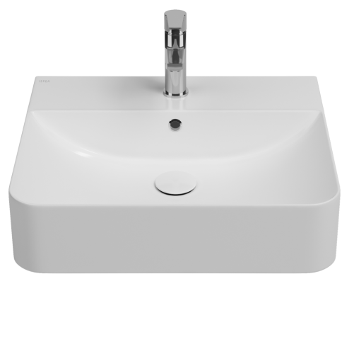 Раковина ISVEA Sott'Aqua накладная ШГВ 590*490*163 отверстия для смесителя 1 цвет белый