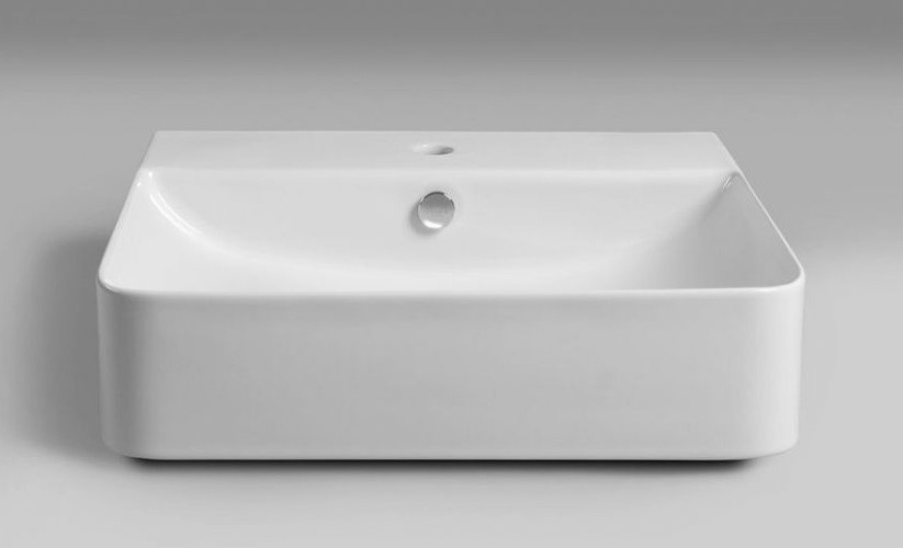 Раковина ISVEA Sott'Aqua накладная ШГВ 590*490*163 отверстия для смесителя 1 цвет белый