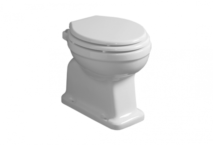 Унитаз SIMAS LONDRA с бачком на высокой трубе слив в стену цвет белый/бронза LO911+LO902+R01BR