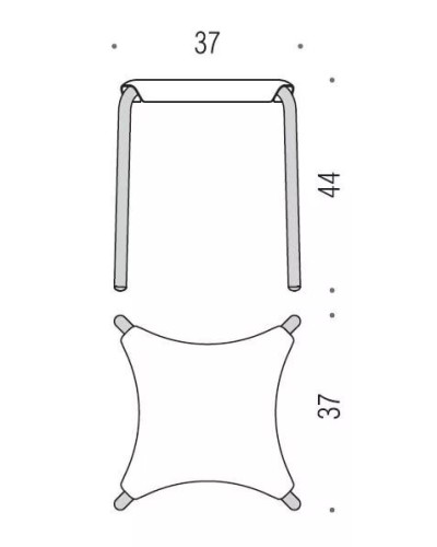 Табурет COLOMBO DESIGN COMPLEMENTI B9955
