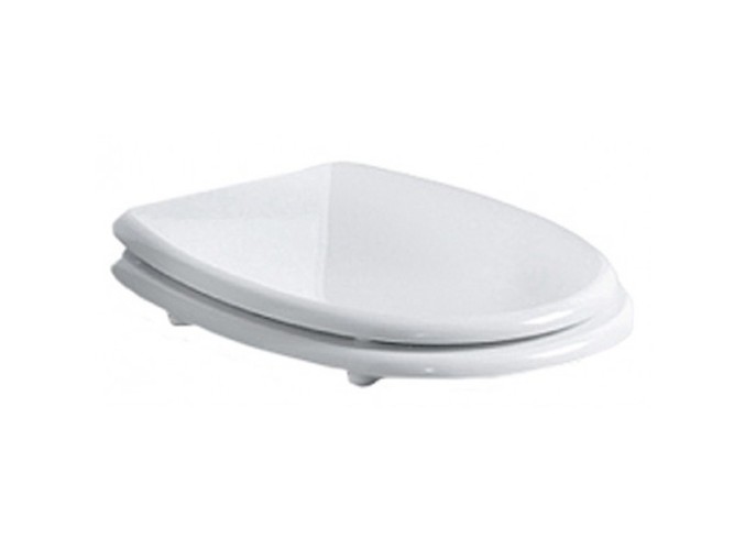 Сиденье с крышкой SIMAS ARCADE цвет белый бронза AR003BR