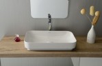 Раковина ISVEA Sott'Aqua накладная ШГВ 600*380*120 отверстия для смесителя отсутствуют цвет белый глянцевый