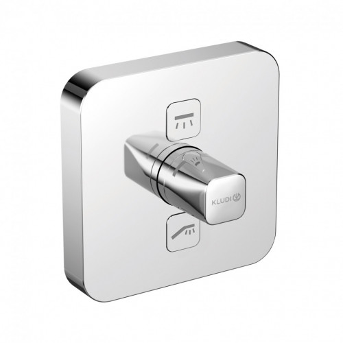 Термостат KLUDI PUSH 387110538 для ванны и душа встраиваемый на 2 потребителя внешняя часть