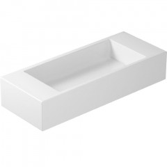 Раковина GALASSIA PLUS DESIGN 6036S или подвесная без отверстий с переливом цвет белый глянцевый