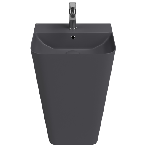 Раковина ISVEA Sott'Aqua напольная ШГВ 500*420*830 отверстия для смесителя 1 цвет антрацит матовый