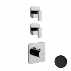 Смеситель для душа встраиваемый с термостатом Webert Living LV971402560, черный