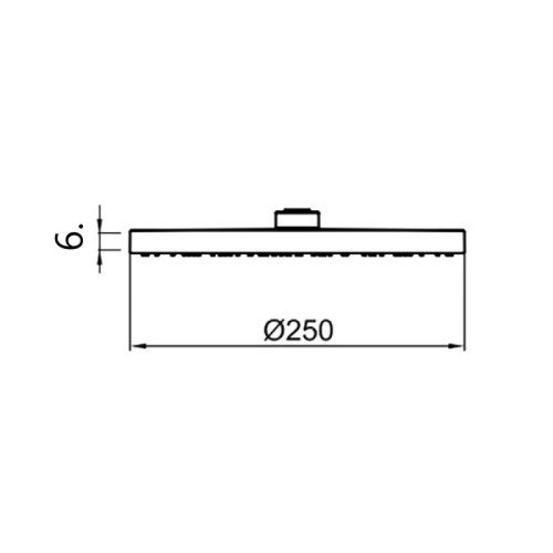Верхний душ Webert AC1011015BRASS, хром