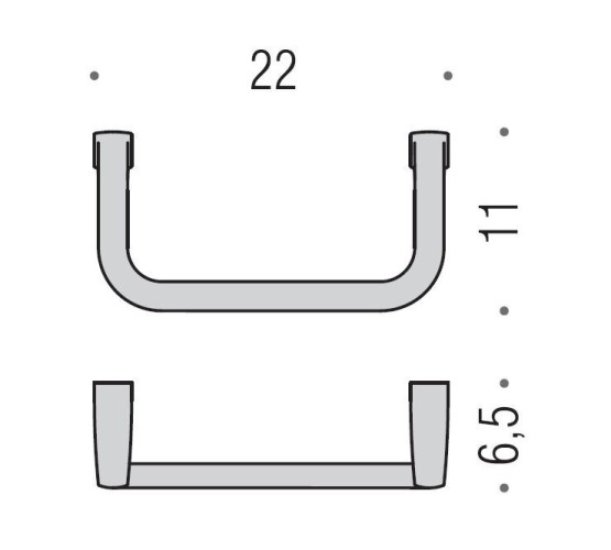 Полотенцедержатель COLOMBO DESIGN LULU B6231 кольцо