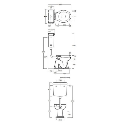 Унитаз SIMAS LONDRA со средним бачком с боковым смывом слив в пол цвет белый/золото LO901+LO912+D11ORO