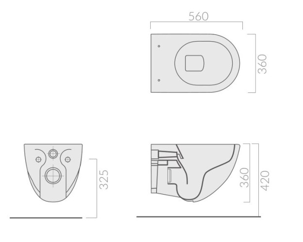Унитаз GALASSIA Dream 7312NEMT подвесной цвет черный матовый