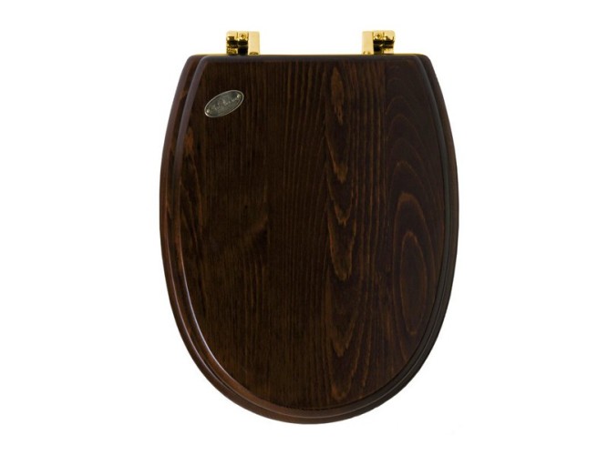 Сиденье с крышкой SIMAS ARCADE цвет орех золото AR005OR