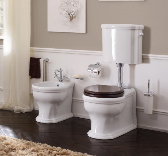 Биде Scarabeo Castellana напольное с одним отверстием цвет белый 5307