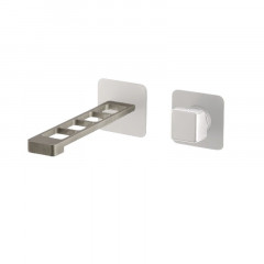 Смеситель для раковины Webert ONE-X OX830611741. белый/сталь