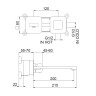 Смеситель для раковины Webert ONE-X OX830611741. белый/сталь