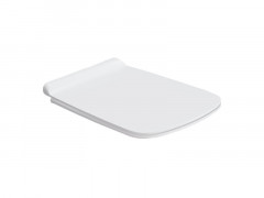 Сиденье с крышкой SIMAS BADEN BADEN быстросъемное цвет белый петли хром BB003