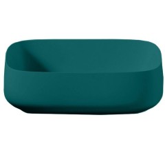 Раковина Artceram Cognac Quadro накладная без отверстий  цвет green foresta COL009 43 00