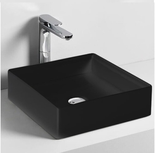 Раковина Artceram Scalino накладная без отверстий цвет черный SCL001 03 00