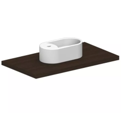 Раковина Scarabeo SEVENTY накладная с переливом с одним отверстием цвет белый 8093