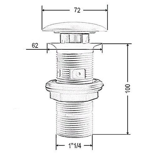 Донный клапан Artceram для раковины Up&Down керамика цвет белый матовый ACA038 05 00