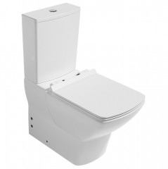 Унитаз ISVEA Soluzione напольный ШГВ 345*645*400 цвет-белый c бачком и сиденьем с крышкой с микролифтом