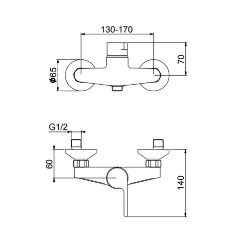 Смеситель для душа Webert DoReMi DR870102015, хром