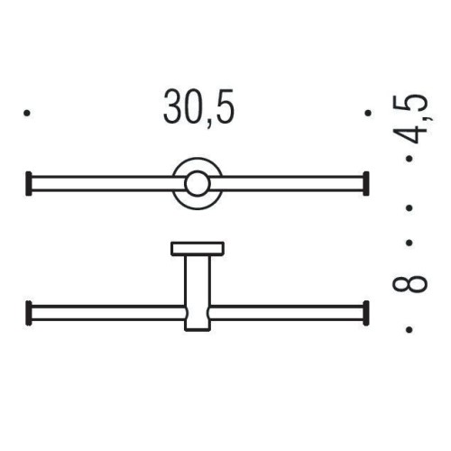Держатель туалетной бумаги COLOMBO DESIGN PLUS W4990 двойной без крышки