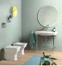Унитаз Artceram Civitas со средним бачком цвет белый/хром CIV003 01 00+CIC007 01 00+HEA013 71