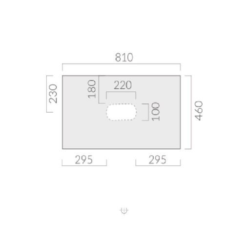 Полочка GALASSIA Meg11 PRO 2057 MT цвет белый матовый