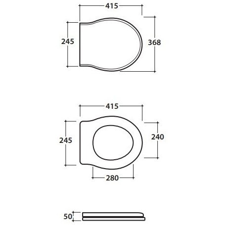 Сиденье с крышкой GLOBO PAESTUM с микролифтом цвет черный PS22RN