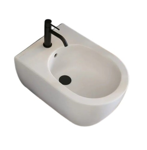 Биде Scarabeo GLAM подвесное с одним отверстием цвет белый матовый 5202 41