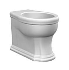 Унитаз Scarabeo Castellana напольный приставной цвет белый с антибактериальным и грязеотталкивающим покрытием BIOKER 5306 BK